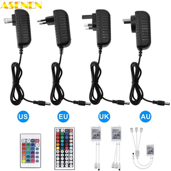 12V DC Power Supply for Led Light Strip Power Adapter 24/44 Key IR Wireless Remote Control for