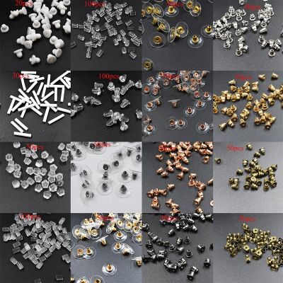50-100pcs Promotion yiwu Beads Ear Bob Silicon Back Earring Stoppers Jewelry Findings And Components