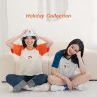 Holiday Collection ?? - เสื้อยืด 2 สี แพทเทินแขนเฉียง