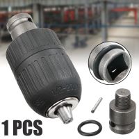 2-13mm SDS Plastic Drill Chuck Keyless Hammer Drill Chuck Adapter 1/2 Spiral 3-Jaw Connector Power Tool Accessories