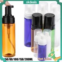 OKDEALS 1PC อุปกรณ์อาบน้ำที่บ้าน แชมพูเจลอาบน้ำ เจลล้างมือ ขวดโฟมใส เครื่องจ่ายสบู่ ของเหลว คอนเทนเนอร์ปั๊ม