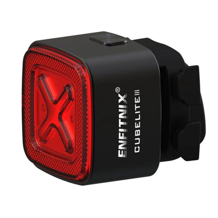 Brightest Rear Light ENFITNIX CubeliteIII Smart Tail Light Bicycle Brake Warning Light Ultra ...