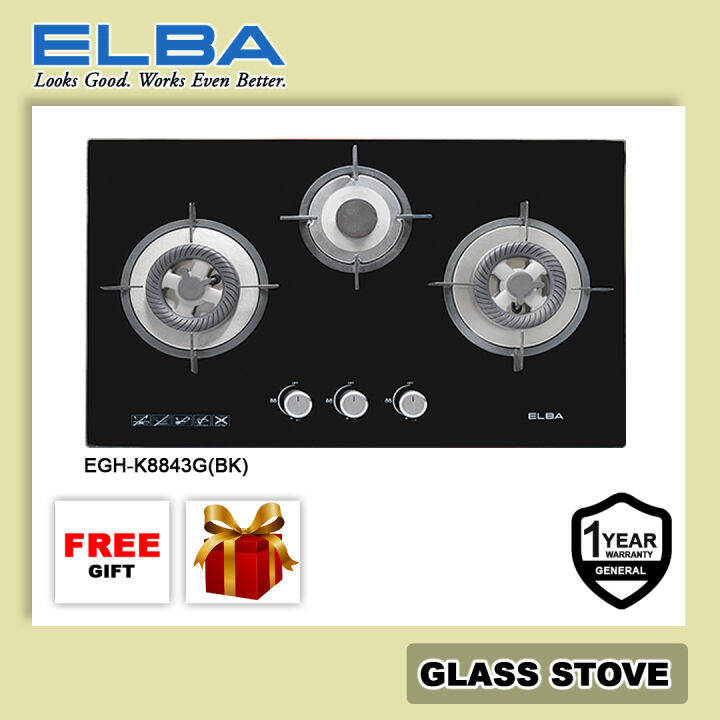 (AUTHORISED DEALER) ELBA 3 Burners 5.0kW Built In Hob / Gas Stoves