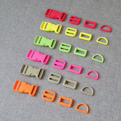 【CW】✢✘  1Set/Lot 20mm 25mm Webbing Plastic Release Buckle Clasp Dog Collar Necklace Paracord Sewing Accessory