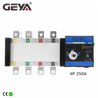 GEYA PC เกรดเครื่องกำเนิดไฟฟ้า Changeover Switch Dual Power อัตโนมัติ Transfer Switch ATS 4P 250A AC400V