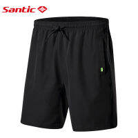 Santic กางเกงขาสั้นสำหรับปั่นจักรยานสำหรับผู้ชายระบายอากาศได้ดีแห้งเร็ว MTB จักรยานเสือหมอบชุดกีฬากลางแจ้งกางเกงขาสั้นสำหรับปั่นจักรยานออกกำลังกายสันทนาการ K7MB039