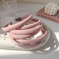 【YF】 1.5cm Thin Solid Pink Hairband Girls Satin Plastic Headband Simple Vintage Headwrap Hair Hoop For Women Children