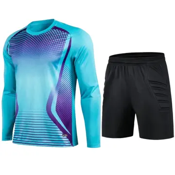 New Arrival Men's Rugby Soccer Goalkeeper Jerseys Padded Football Training  Clothing Sponge Goal Keeper Protective Shirts Elbow