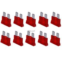 10Pcs Blade Fusibles Standard 10AMP Rouge 10A Flat Fuse Car Moto Bike Van Auto DropShip Dropshipping Fuses Accessories