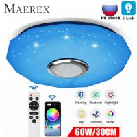 60W Modern LED Ceiling Light RGB Home Lighting APP bluetooth Music Light Bedroom Lamp Ceiling Lamp Remote Control Room Decor