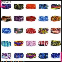 POPART ผู้ชายและผู้หญิง ปลอกคอบังแดด ปกป้อง Beanie กลางแจ้ง Gaiter Tube Bandana เอี๊ยมผ้าโพกศีรษะ ผ้าพันคอหลอดเมจิก ผ้าโพกหัวใบหน้า