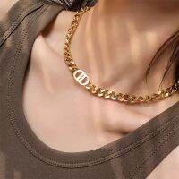 【DT】hot！ Punk D Necklace for Thick Chain Choker Jewelry