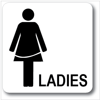 GENTS LADIES TOILET ACRYLIC SIGN BOARD 110X110MM. WE ACCEPT CUSTOM-MADE ...