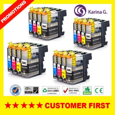 Compatible for Brother LC101 LC103 Ink Cartridge Suit for Printer MFC-J285DW J450DW J470DW J475DW J650DW