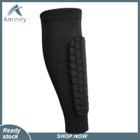 Aminiry [รักกีฬา] 1Pc รังผึ้งสนับแข้งฟุตบอลโล่เลกกิ้งออกกำลังกาย Shinguards ขา