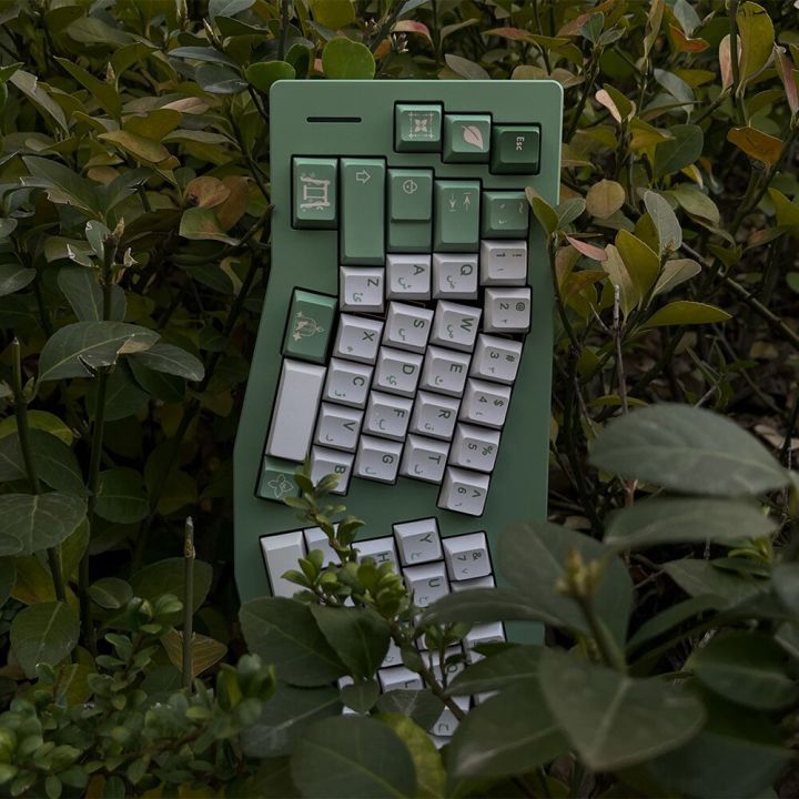 design-nassida-keycap-grass-god-milk-green-140-keys-sets-cherry-profile-dye-subbed-iso-enter-for-mechanical-keyboard