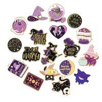 【YF】☍  Witch Of Enamel Pin Custom Hat Spell Book Star Brooches Badges Gifts Jewelry