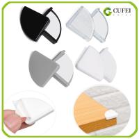 CUFEI 4PCS ที่รัก ความปลอดภัยของเด็ก ความปลอดภัย การป้องกันขอบ ตัวป้องกันมุมโต๊ะ แถบป้องกันการชนกัน ยามเข้ามุม