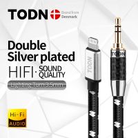 【YF】 TODN  3.5mm Jack AUX Cable Lighting To Headphone Adapter Audio Extension kable Connector Splitter For iPhone 13/12/11