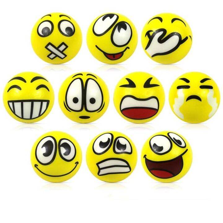 LFGHT Funny For Children Fidget Toy Smiley Face Foam Balls Smiley Face