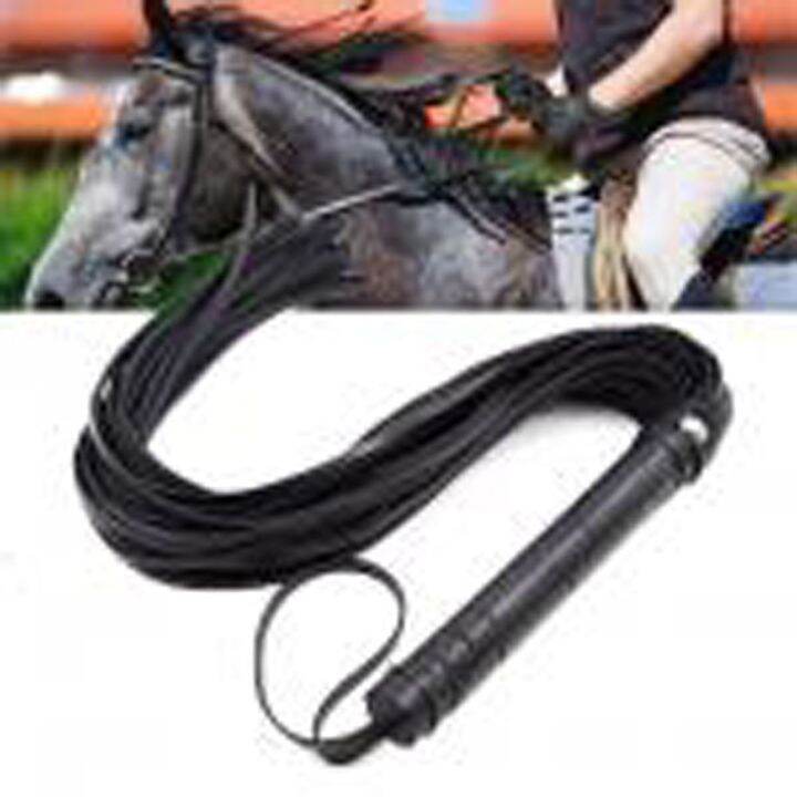 ROOKIE Black Horse Rider Horse Show Flogger Strap Crop Party Racing