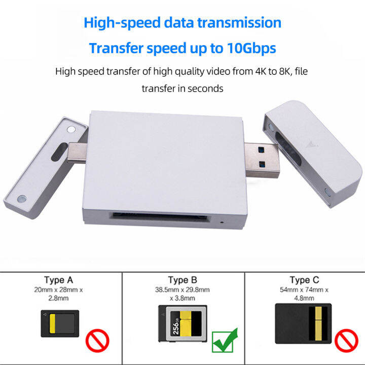 vktech-cfe-การ์ดรีดเดอร์-sd-10gbps-อะลูมินัมอัลลอยอแดปเตอร์-sd-การ์ด-usb3-1-usb-ปลั๊กแอนด์เพลย์อ่านการ์ดสำหรับ-mac-windows-สำหรับ-nikon-z6-z7