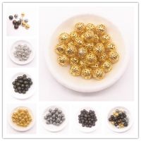 4/6/8/10mm Hollow Ball Flower Beads Metal Charms Filigree Spacer Beads for Jewelry Making Diy Handmade Accessories DIY accessories and others