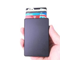CUWEE สมาร์ทกล่องเก็บของป้องกัน RFID กระเป๋าเก็บบัตรปิดกั้นซองใส่บัตรเครดิตกระเป๋าเงินแบบบางเคสบัตร Rfid