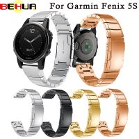 ✁♣✔ Watch Band Luxurious 20mm Easy Fit wristband for Garmin Fenix 5S 6S GPS Smart Watch strap Stainless steel Quick Install bands