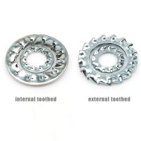 ❈ 5/10/50X M3 M4 M5 M6 M8 M10 M12 M14 M16 M20 M24 Manganese Steel Internal Toothed External Serrated Shakeproof Gasket Lock Washer