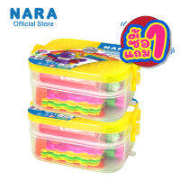 [ซื้อ1แถม1] NARA CORN CLAY นาราดินน้ำมันทำจากแป้งข้าวโพด ขนาด 260 กรัม 7 สี พร้อมแม่พิมพ์ครบชุด