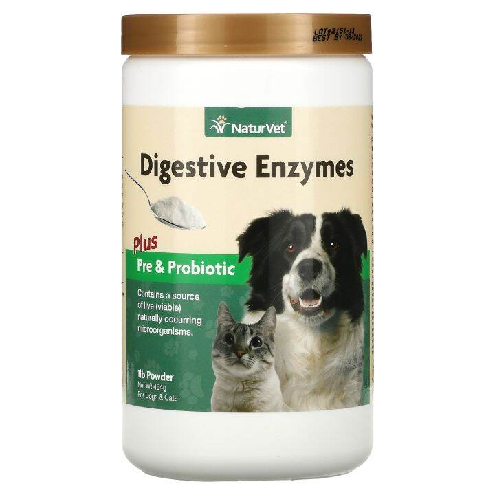 [PREORDER] NATURVET DIGESTIVE ENZYMES PLUS PRE & PROBIOTIC POWDER FOR