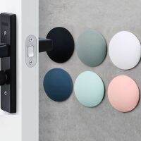 Round/Square Silicone Doorstop Wall Protector Door Handle Bumper Guard Self Adhesive Mute Door Stopper Furniture Anti-crash Pad Decorative Door Stops