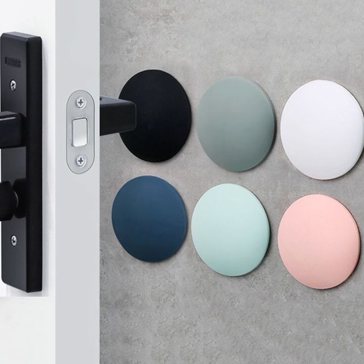 round-square-silicone-doorstop-wall-protector-door-handle-bumper-guard-self-adhesive-mute-door-stopper-furniture-anti-crash-pad-decorative-door-stops