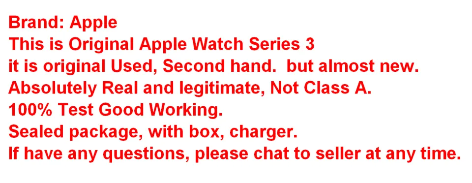 Iwatch series 3 online second hand