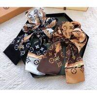 ♘ผ้าพันหูกระเป๋า​Scarf Bag​ ลายโซ่​ ผ้าผูกกระเป๋า​ ผ้าผูกผม​ ผ้าผูกคอ▼