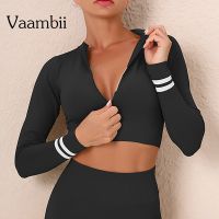 Zipper Workout Tops For Women Gym Fashion Sporty Jacket Sports Crop Top Yoga Top Fitness Sport Top Womens Athletic Apparel