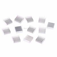 12 Pcs Silver Aluminum Radiator Heatsink Heat Sink Cooling Kit 14x14x6mm Dropship