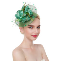 Women Derby Hair Accessories tail Mesh Tea Party Fascinator Hat Wedding Headwear Flower With Clip Headband Bridal Charming