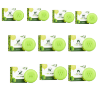 ?พร้อมส่ง | ถูก | ของแท้? LIME SOAP สบู่วิ้งไวท์ สีเขียว ใช้ได้ทั้งผิวหน้าและผิวกาย ขนาด 80 กรัม  (10 ก้อน)