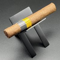 ✹♈ Black Cigar Folding Cigarette Holder Stainless Steel Cigar Metal Cigar Accessories