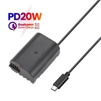 PD Type USB C DMW-BLK22อะแดปเตอร์แบตเตอรี่เลียนแบบไฟสำหรับ Panasonic Lumix G9 DC-S5K DC-S5 GH5S GH5 GH6กล้องที่ชาร์จ Yuebian