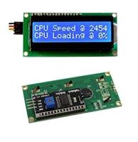 1602 LCD (Blue Screen) 16x2 LCD พร้อมบัดกรี I2C Adapter