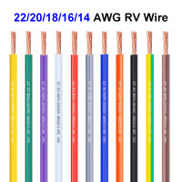 RV ลวดทองแดง PVC สายต่อไฟฟ้าแบบ Single-Core Multi-Stranded สายเชื่อมต่อแบบยืดหยุ่นสำหรับรถยนต์สายไฟมอเตอร์-Bajinde