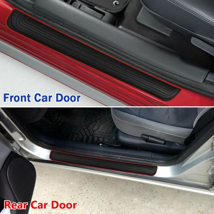 4pcs-rubber-car-door-sill-scuff-covers-black-door-panel-guards-protector-trim-anti-scratch-exterior-parts-car-decor-accessories