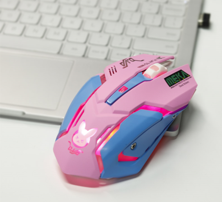 fashion-dva-sailor-moon-rabbit-2-4g-wireless-gaming-mouse-cartoon-mute-7-color-rgb-pink-game-mouse-for-girl