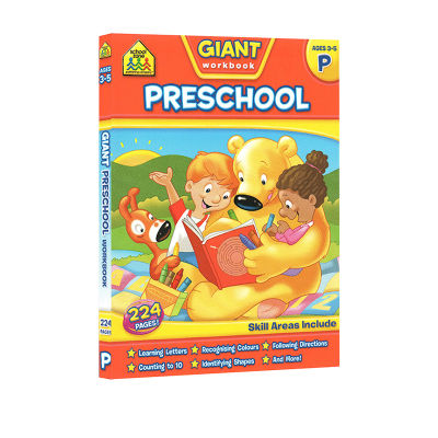 3-5-year-old comprehensive exercise school zone giant workbook Preschool