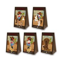 [HOT YAPJLIXCXWW 549] Cowboy Theme Party Favor Box Alpaca Candy Gift Box Cupcake Box Birthday Event Party Decorations Container Supplies