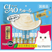 ขนมแมว CIAO CAT FOOD Churu ขนมแมวเลีย รสเนื้อไก่และปลาโอ 14 กรัม x 20 ซอง