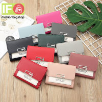 ifashionbagshop(IF1188) -L2กระเป๋าสตางค์ใบสั้น3 พับ กระเป๋าผู้หญิงแฟชั่น